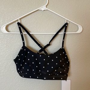 NWT Alo Yoga polka dot sports bra, size small